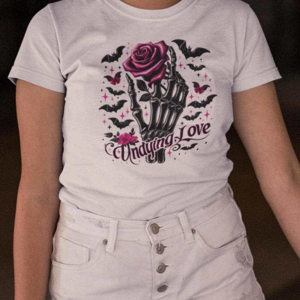 Undying Love Shirt, V-Neck Or . Gothic Aesthetics. Mystery Graphic